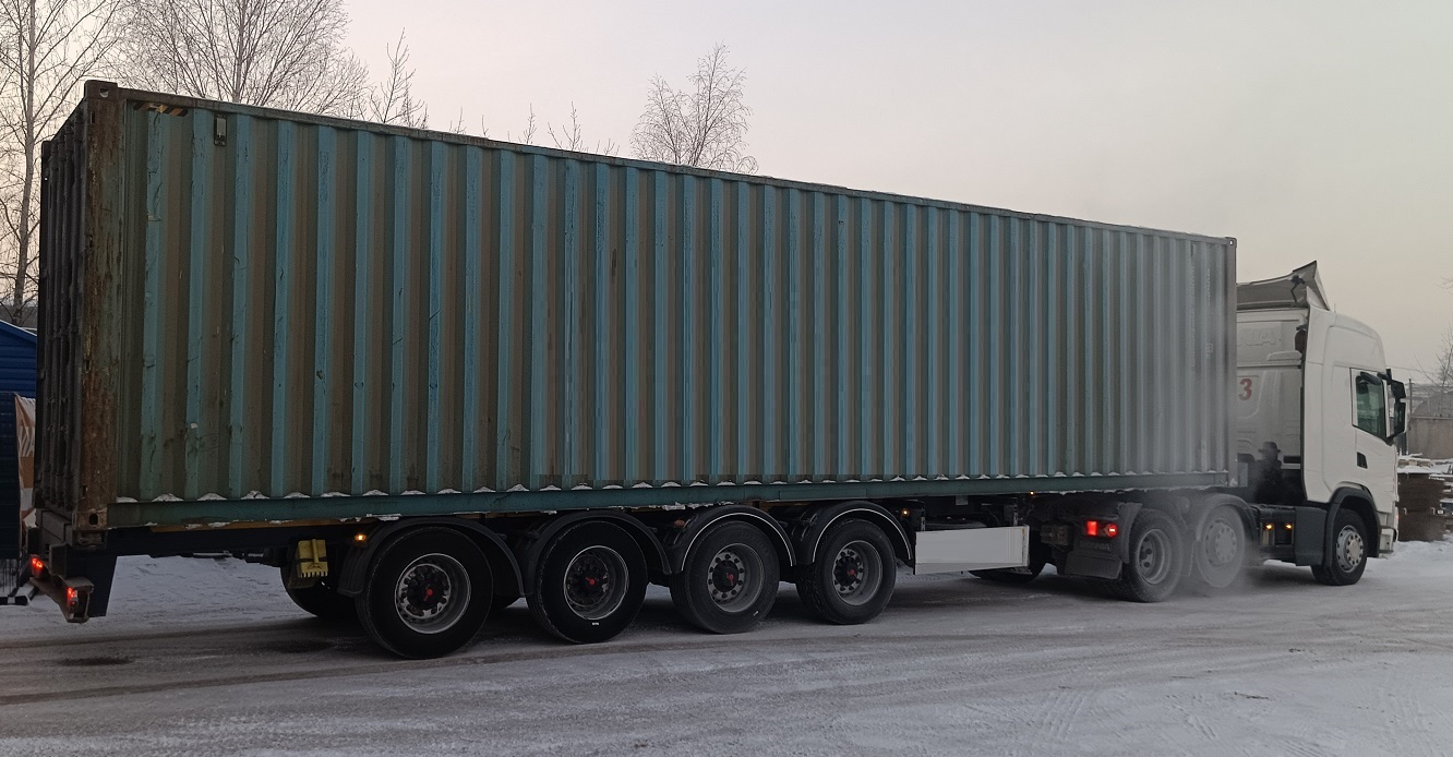 Контейнеровоз для перевозки контейнеров 20 и 40 футов в Лысьве
