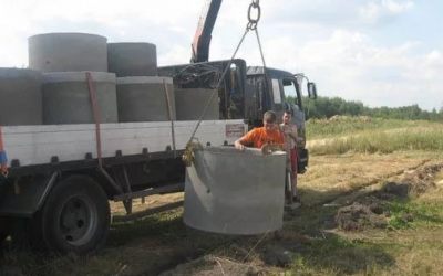 Перевозка бетонных колец и колодцев манипулятором - Пермь, цены, предложения специалистов